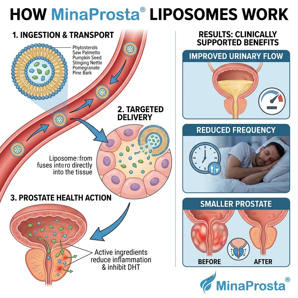 MinaProsta® Prostate Care Liposomes | 500 ML | Ultrasomal® High-Absorption Formula