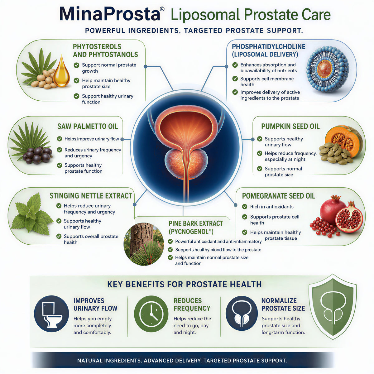 MinaProsta® Prostate Care Liposomes | 500 ML | Ultrasomal® High-Absorption Formula